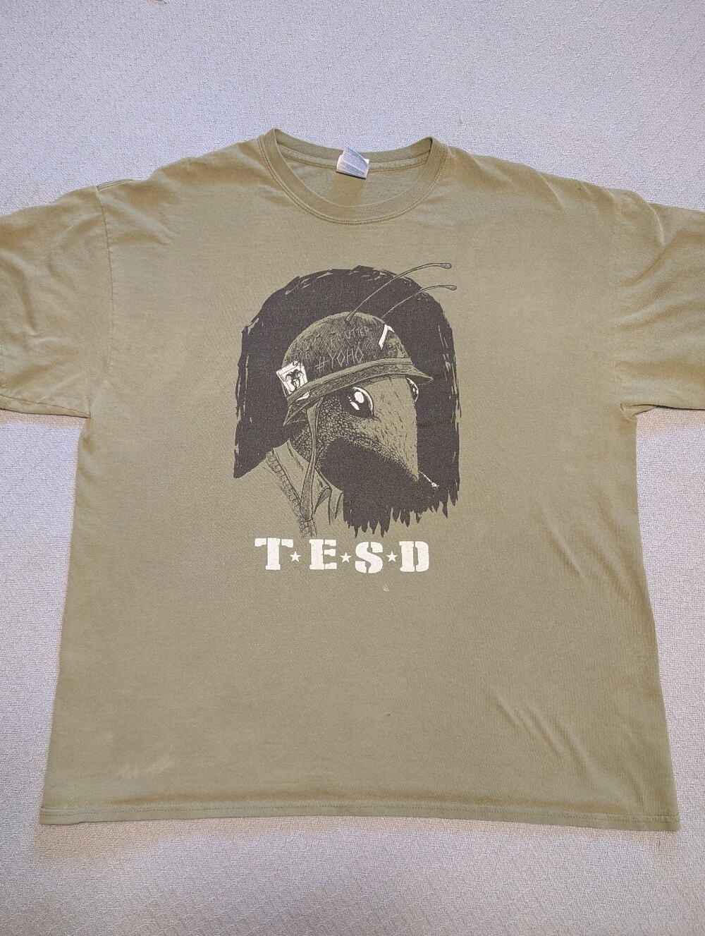 Tell 'Em Steve Dave Podcast Merch Army Ant Men's T-shirt Size XL